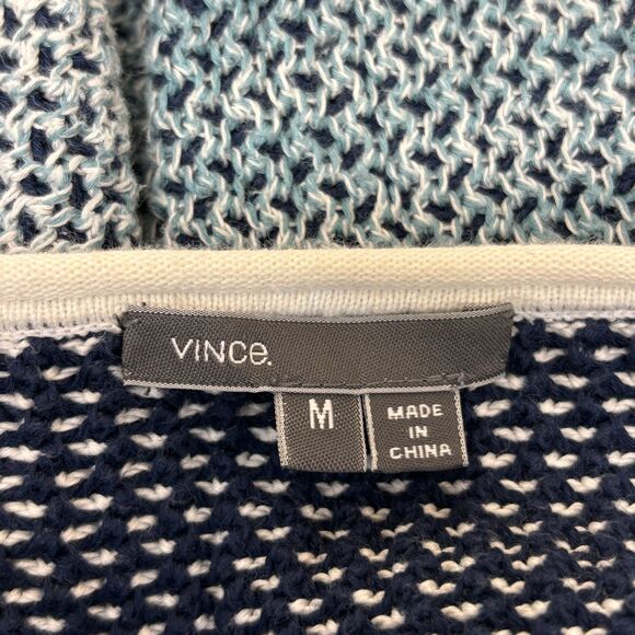 Vince Women Pullover Knit Sweater Size Medium Cotton C032 -15 - Picture 14 of 15